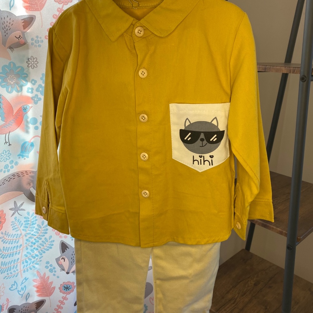 Button Up Set Raccoon hihi - Picture 2 of 3